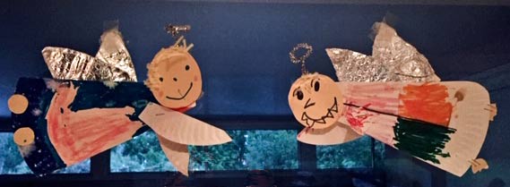 Christmas Angels my children made years ago out of paper plates